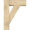 Ekena Millwork Traditional Block Rough Sawn Bracket w/ Offset Brace, Douglas Fir, 8"W x 24"D x 32"H BKT0806X24X32TRA05RDF - alternate 2